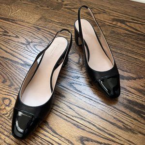 Scarosso Black Slingback Pumps (37)